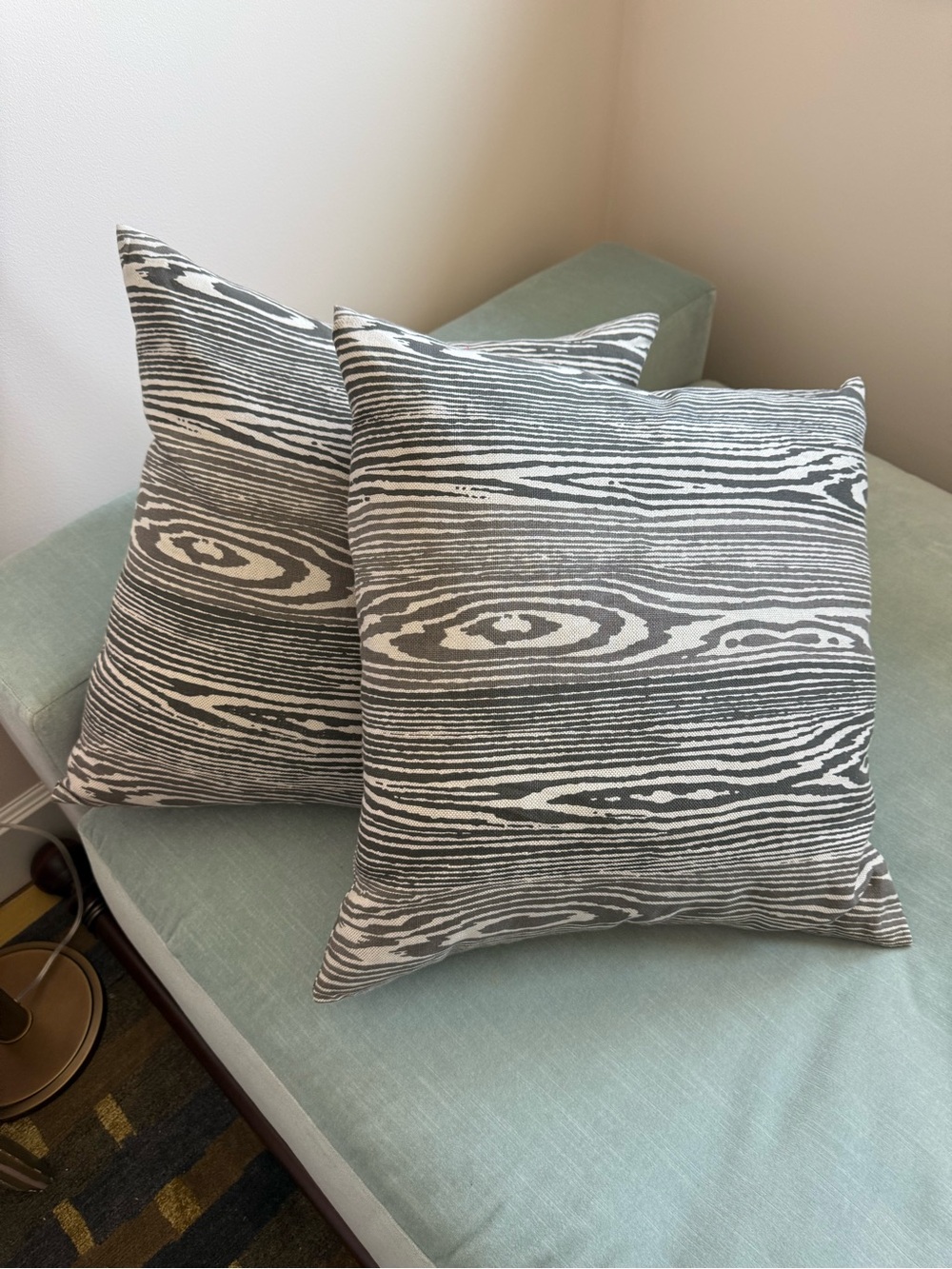 Grey & White linen Cushions